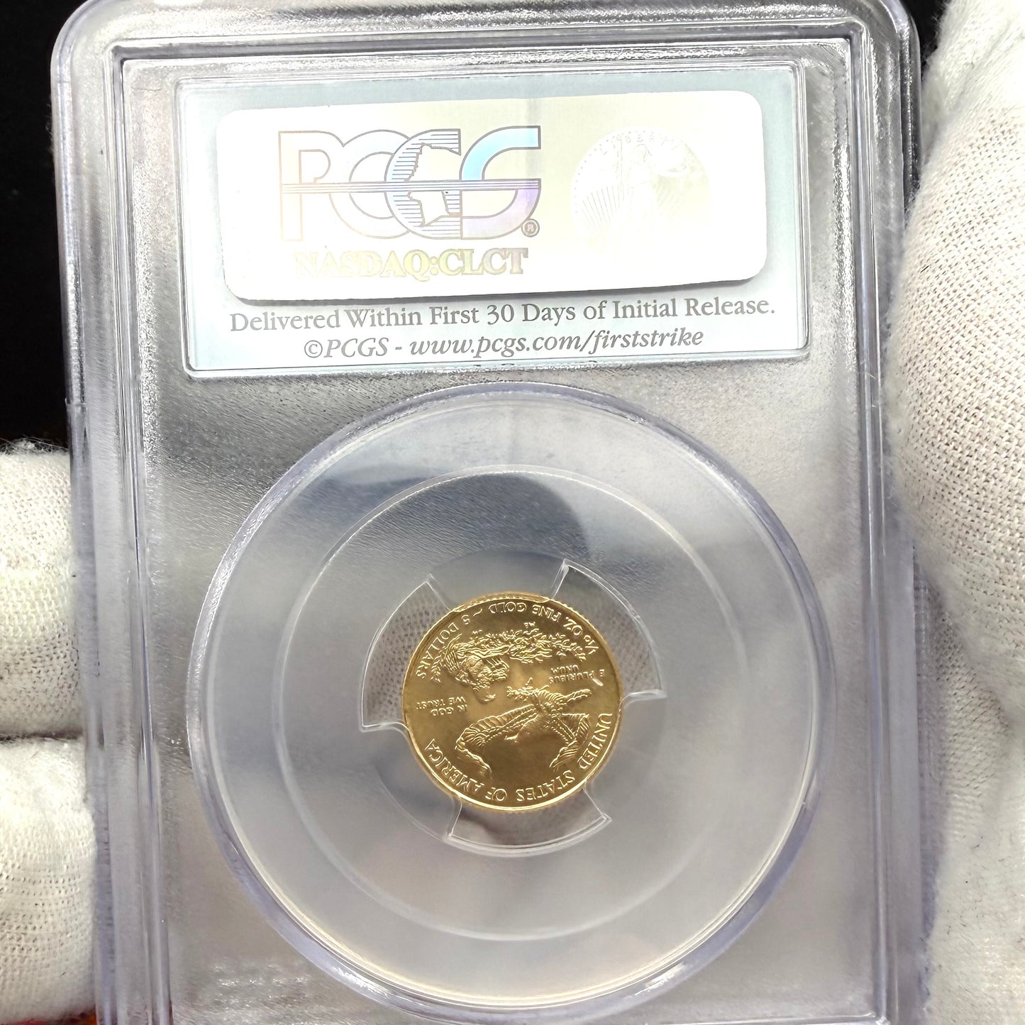 2015 $5 American Gold Eagle PCGS MS70 First Strike Flag Label (Rare 1 of 2,713)