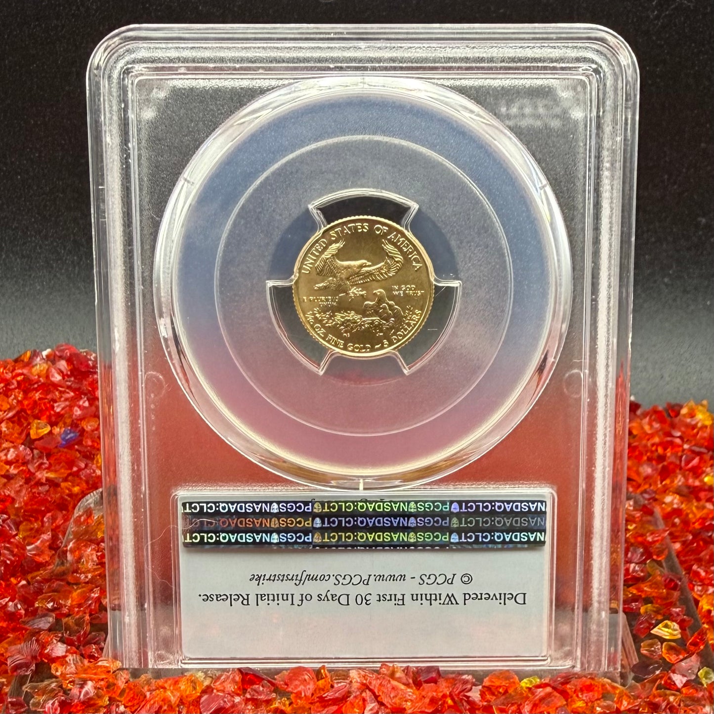 2016 $5 American Gold Eagle PCGS MS70 First Strike Flag Label (Rare 1 of 4,356)