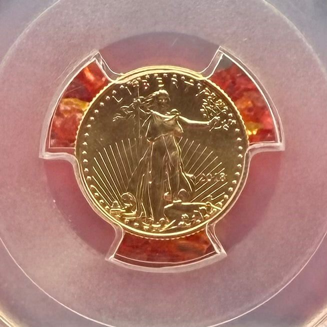 2018 $5 American Gold Eagle PCGS MS70 First Strike Flag Label (Rare 1 of 1668)