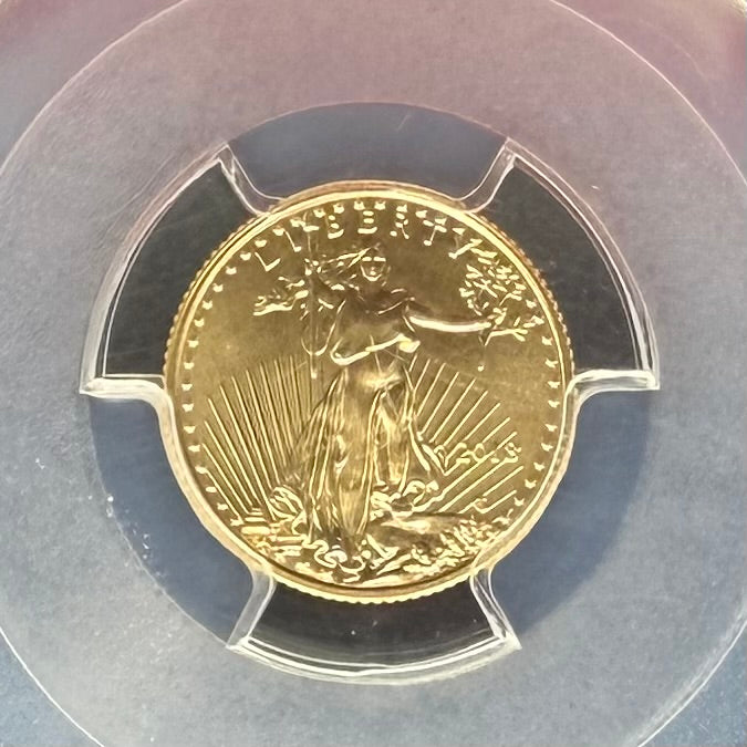 2018 $5 American Gold Eagle PCGS MS70 First Strike Flag Label (Rare 1 of 1668)