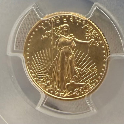 2018 $5 American Gold Eagle PCGS MS70 First Strike Flag Label (Rare 1 of 1668)