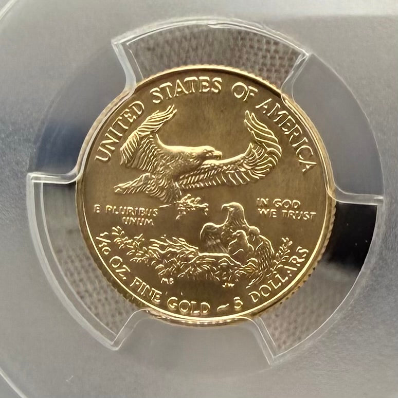 2019 $5 American Gold Eagle PCGS MS70 First Strike Flag Label (Rare 1 of 1901)