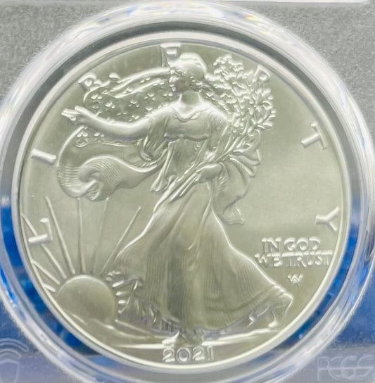 2021 $1 American Silver Eagle PCGS MS70 NBA Hall of Fame Shaquille O'Neal Signed Mint Condition 1 of 118
