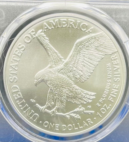 2021 $1 American Silver Eagle PCGS MS70 NBA Hall of Fame Shaquille O'Neal Signed Mint Condition 1 of 118