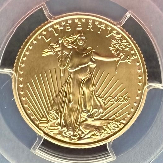 2020 $10 American Gold Eagle PCGS MS70 First Strike Flag Label (Rare 1 of 426)