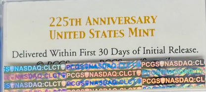 Burnished 2017 (W) $1 American Silver Eagle PCGS SP70 First Strike Rare 225th Anniversary Label Mint Condition (1 of 1,000)