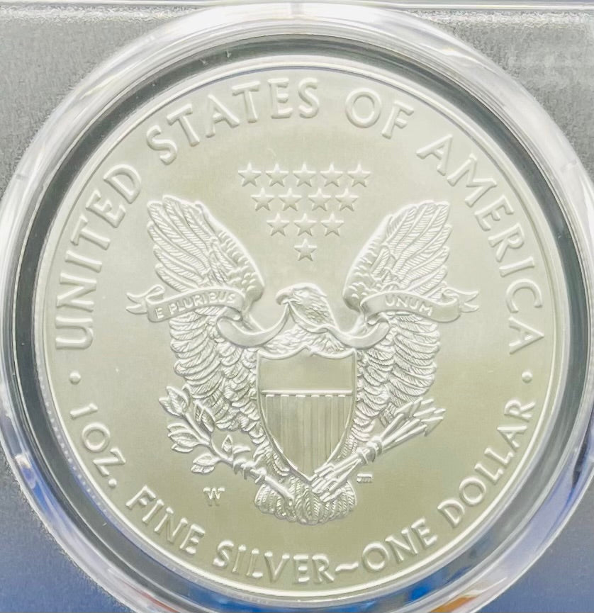Burnished 2017 (W) $1 American Silver Eagle PCGS SP70 First Strike Rare 225th Anniversary Label Mint Condition (1 of 1,000)