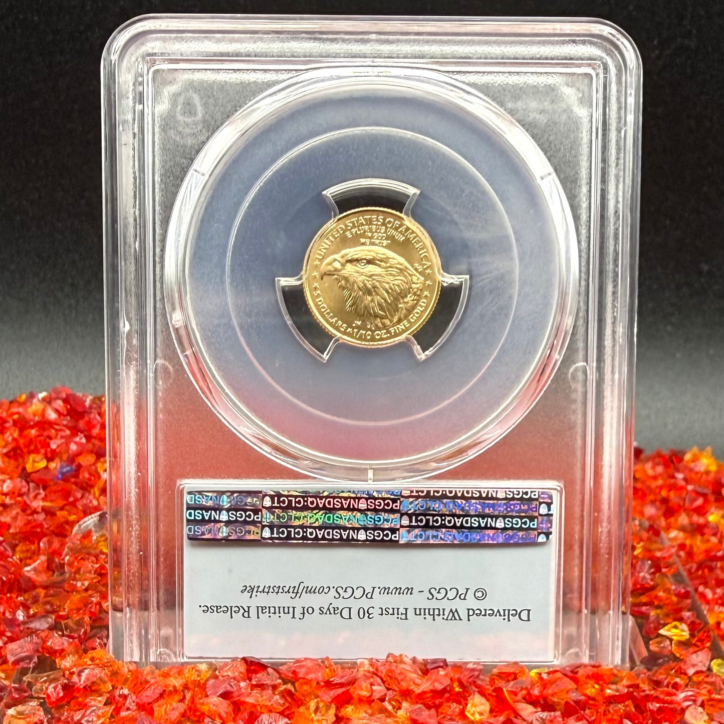 2022 $5 American Gold Eagle PCGS MS70 First Strike Flag Label (Rare 1 of 1,761)