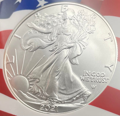 2021 $1 American Silver Eagle NGC MS70 New Years Edition Type 2 Ultra Rare Holder Limited Edition