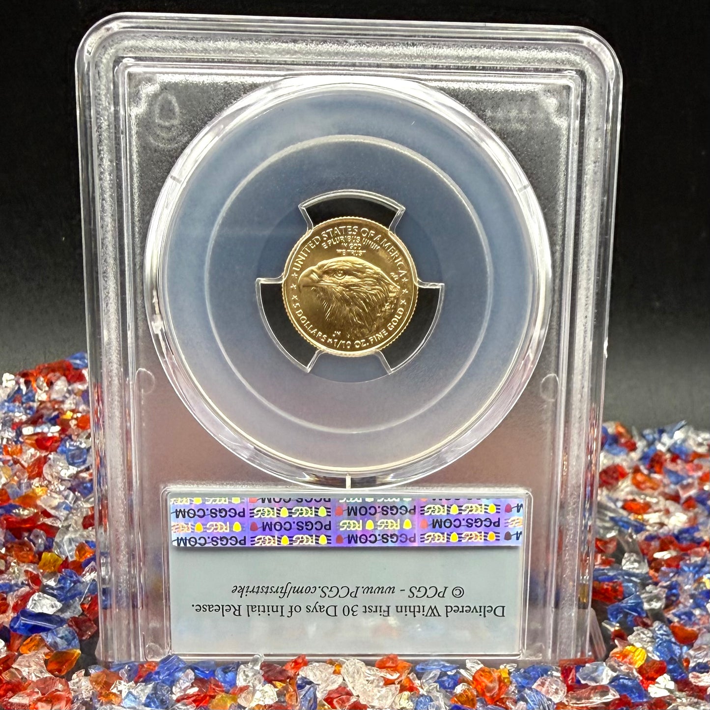 2024 $5 American Gold Eagle PCGS MS70 First Strike Flag Label (Rare 1 of 1,232)