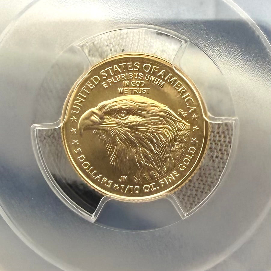 2024 $5 American Gold Eagle PCGS MS70 First Strike Flag Label (Rare 1 of 1,232)