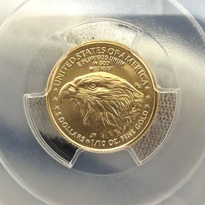 2024 $5 American Gold Eagle PCGS MS70 First Strike Flag Label (Rare 1 of 1,232)