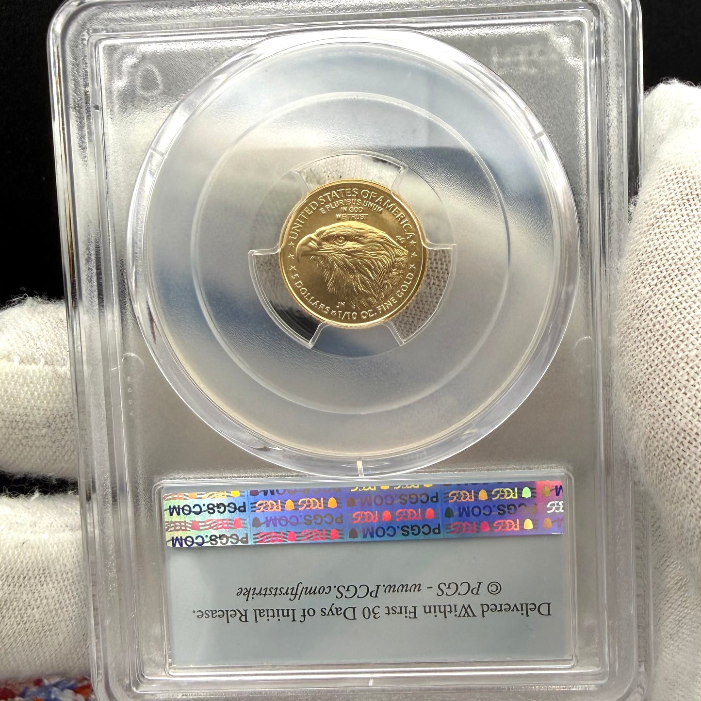 2024 $5 American Gold Eagle PCGS MS70 First Strike Flag Label (Rare 1 of 1,232)