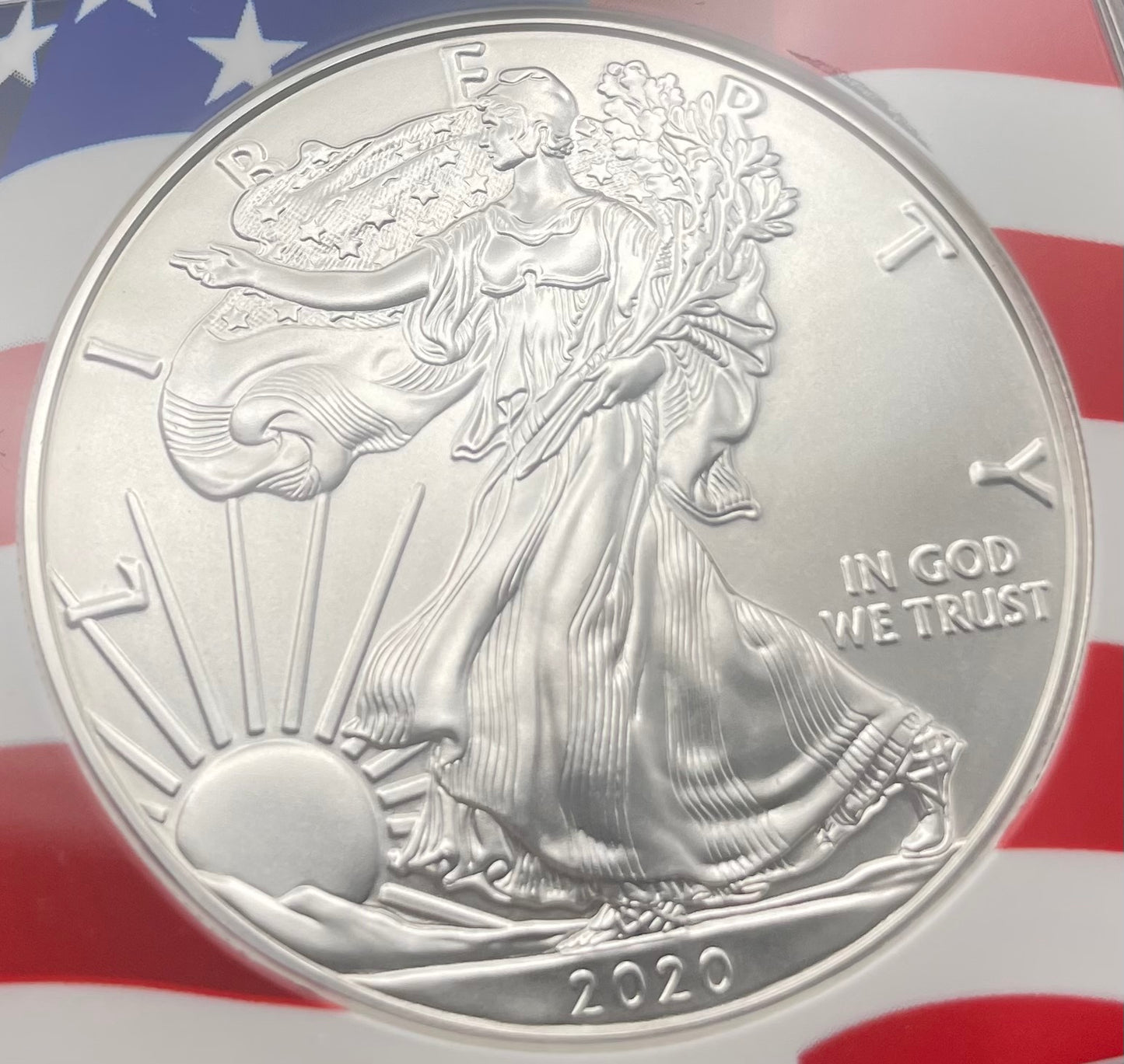 2020 $1 American Silver Eagle NGC MS70 New Years Edition Ultra Rare Holder & Label Mint Condition