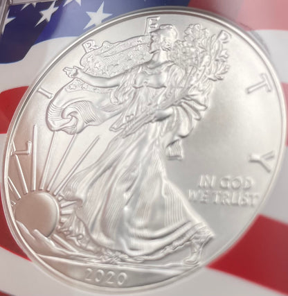 2020 $1 American Silver Eagle NGC MS70 New Years Edition Ultra Rare Holder & Label Mint Condition