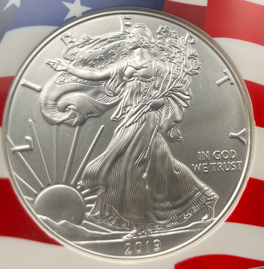 2019 $1 American Silver Eagle NGC MS70 Early Releases Ultra Rare Holder & Label Mint Condition