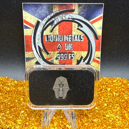 1/1333 OZT 24K GOLD 3 x 1/4 IDAHO GOLDBACK AURUM NOTES ALPHA & King Tut + Scarab Silver Art Bars (Rare 1 of 100) Mint