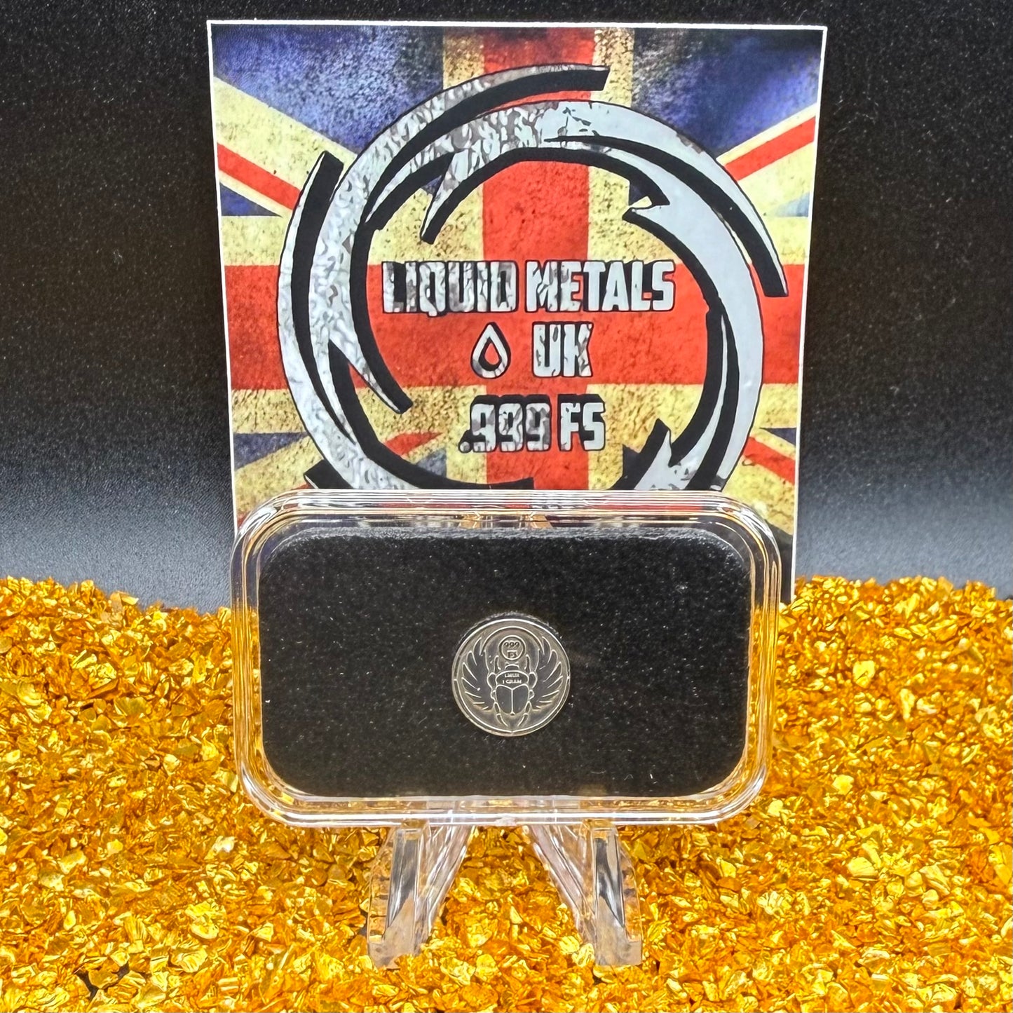 1/1333 OZT 24K GOLD 3 x 1/4 IDAHO GOLDBACK AURUM NOTES ALPHA & King Tut + Scarab Silver Art Bars (Rare 1 of 100) Mint