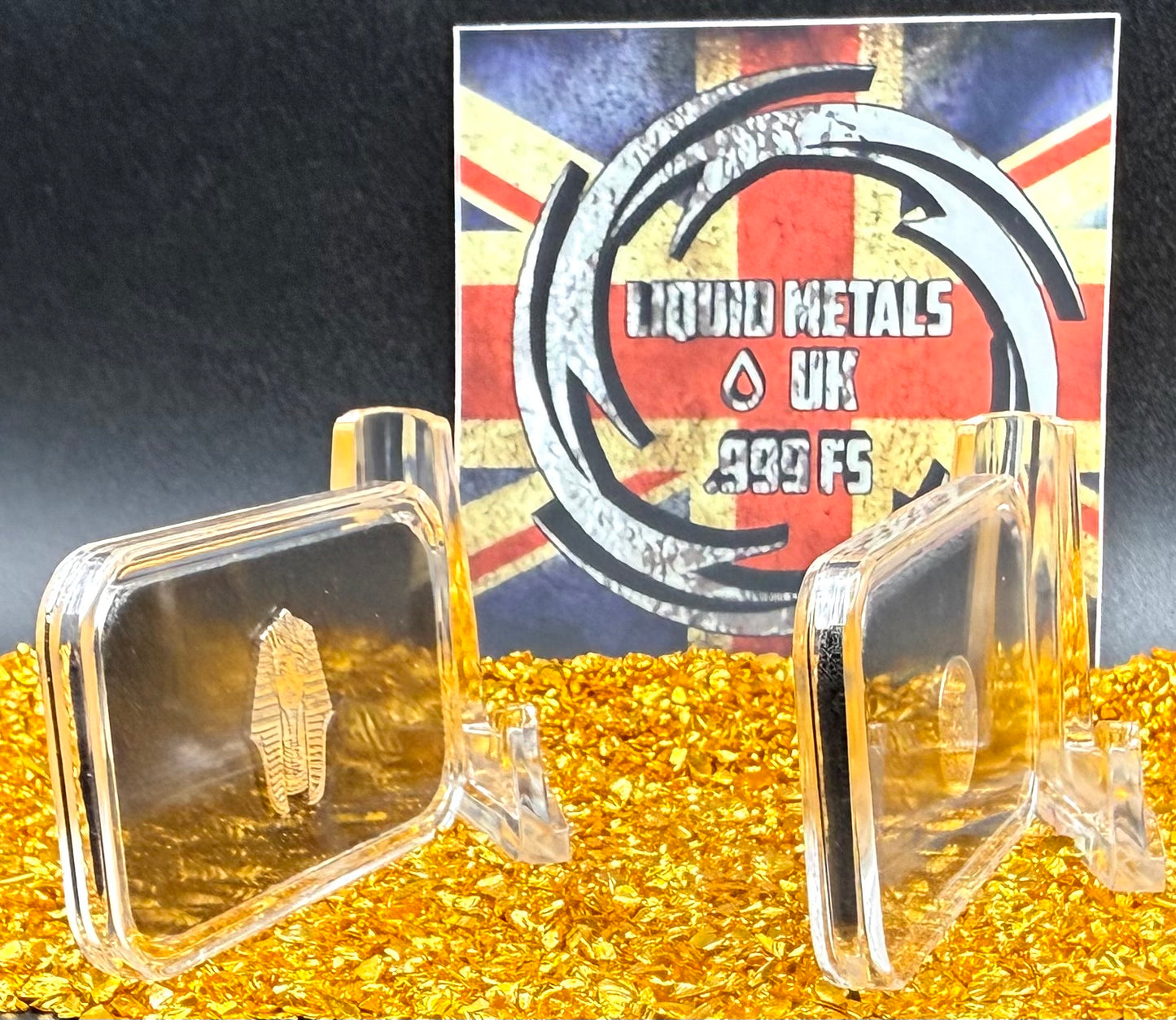 1/1333 OZT 24K GOLD 3 x 1/4 IDAHO GOLDBACK AURUM NOTES ALPHA & King Tut + Scarab Silver Art Bars (Rare 1 of 100) Mint