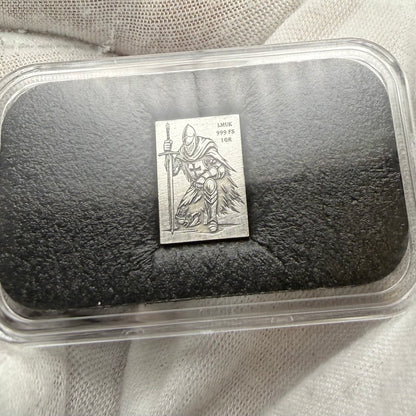 1/1333 OZT 24K GOLD 3 x 1/4 IDAHO GOLDBACK AURUM NOTES ALPHA & Dragon + Knight Silver Art Bars (Rare 1 of 100) Mint