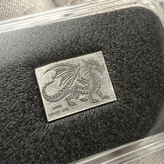 1/1333 OZT 24K GOLD 3 x 1/4 IDAHO GOLDBACK AURUM NOTES ALPHA & Dragon + Knight Silver Art Bars (Rare 1 of 100) Mint