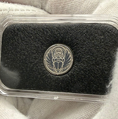 1/1333 OZT 24K GOLD 3 x 1/4 IDAHO GOLDBACK AURUM NOTES ALPHA & King Tut + Scarab Silver Art Bars (Rare 1 of 100) Mint