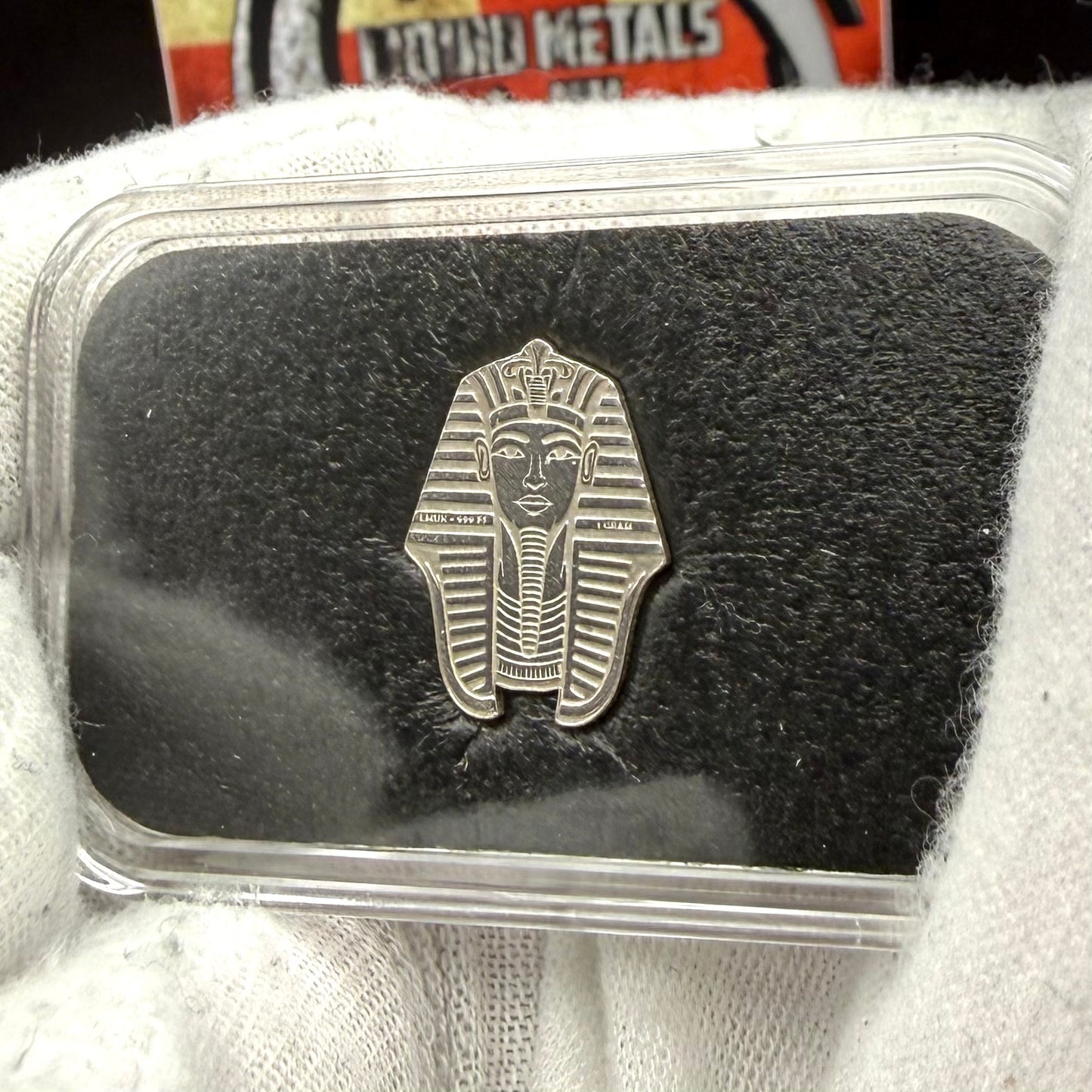 1/1333 OZT 24K GOLD 3 x 1/4 IDAHO GOLDBACK AURUM NOTES ALPHA & King Tut + Scarab Silver Art Bars (Rare 1 of 100) Mint