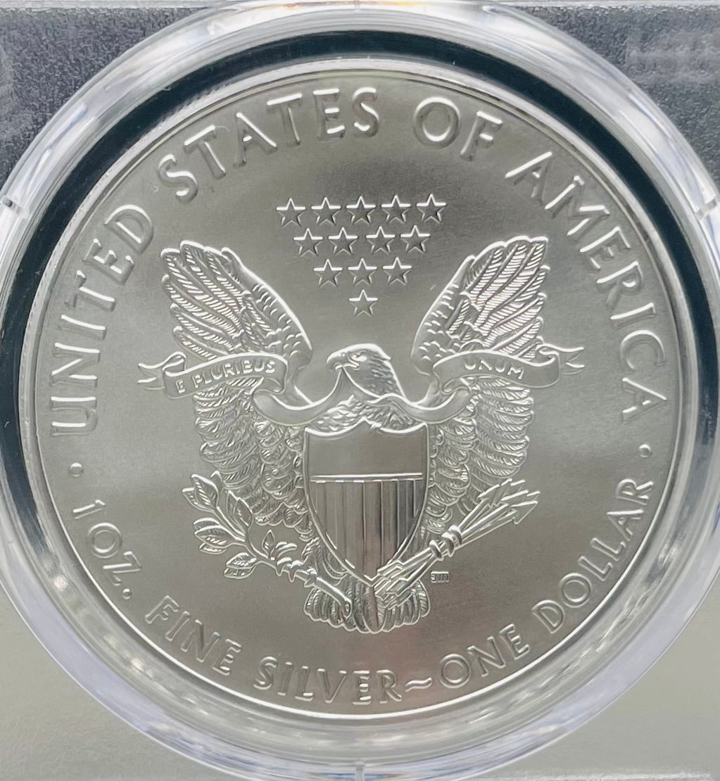 2020 $1 American Silver Eagle PCGS MS70 First Strike Legends of Life NBA Hall of Fame John Stockton Signed Label Mint Condition(1 of 10)