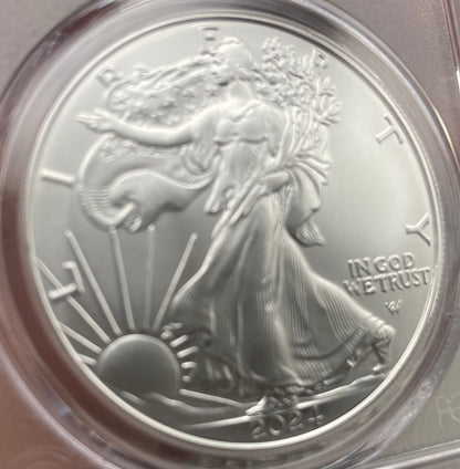 2024 $1 American Silver Eagle PCGS MS70 FDOI Legends of Life NBA Hall of Fame Dennis Rodman Signed (Rare 1 of 20)