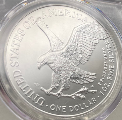 2024 $1 American Silver Eagle PCGS MS70 FDOI Legends of Life MLB Hall of Fame Edgar Martinez Signed Label Mint Condition (Rare 1 of 15)