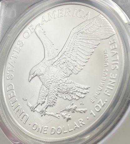 2024 $1 American Silver Eagle PCGS MS70 FDOI Legends of Life MLB Hall of Fame Edgar Martinez Signed Label Mint Condition (Rare 1 of 15)