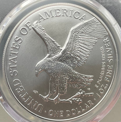 2025 $1 American Silver Eagle PCGS MS70 FDOI Legends of Life MLB Hall of Fame Trevor Hoffman Signed Label (Rare 1 of 15)