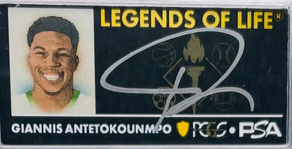 2024 $1 American Silver Eagle PCGS MS70 FDOI Legends of Life NBA Hall of Fame Giannis Antetokounmpo Signed Label (Rare 1 of 20)
