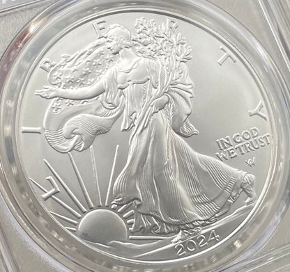 2024 $1 American Silver Eagle PCGS MS70 FDOI Legends of Life NBA Hall of Fame Bernard King Signed Label Mint Condition (Rare 1 of 15)