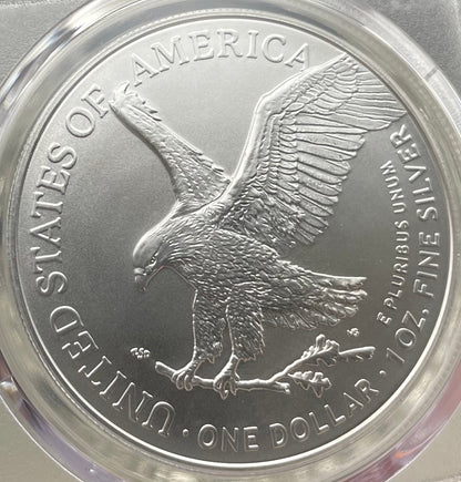 2024 $1 American Silver Eagle PCGS MS70 FDOI Legends of Life NBA Hall of Fame Elvin Hayes Signed Label (Rare 1 of 15)