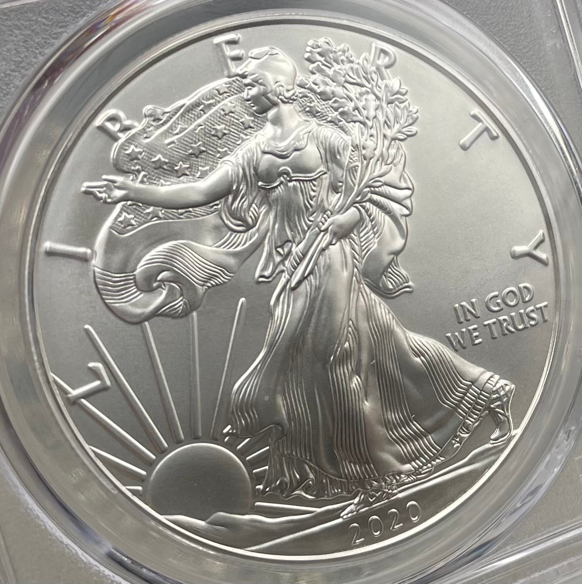 2020 $1 American Silver Eagle PCGS MS70 First Strike Legends of Life MLB Hall of Fame Andre Dawson Signed Label Mint Condition (1 of 35)