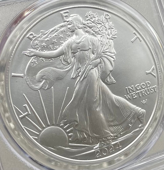 2024 $1 American Silver Eagle PCGS MS70 FDOI Legends of Life MLB Hall of Fame Wade Boggs Signed (Rare 1 of 15)