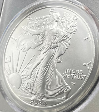 2024 $1 American Silver Eagle PCGS MS70 FDOI Legends of Life MLB Hall of Fame Wade Boggs Signed (Rare 1 of 15)