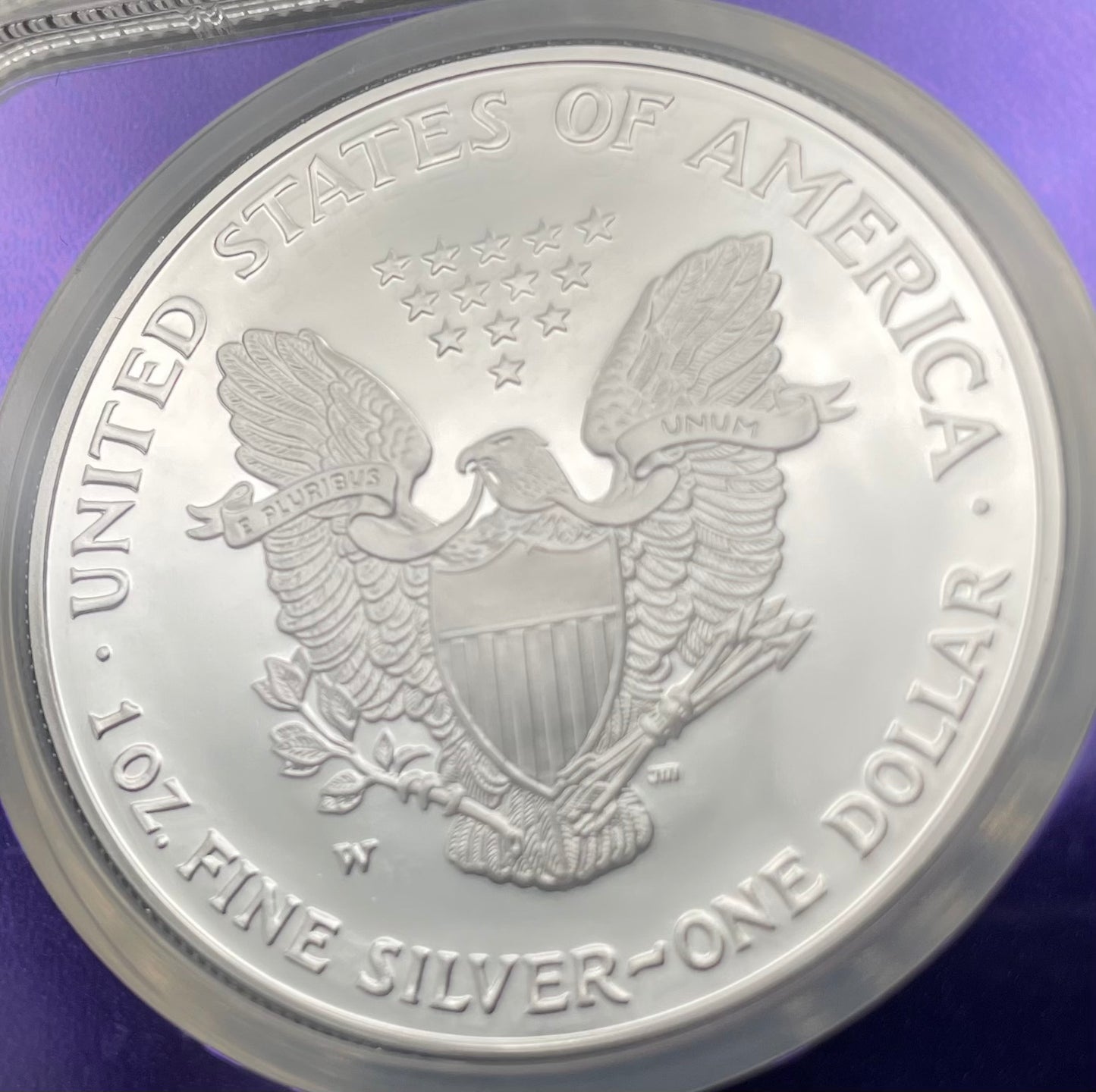 Proof 2003 (W) $1 American Silver Eagle NGC PF69 Trader Bea Private Issue Purple Foil New Holder Rare