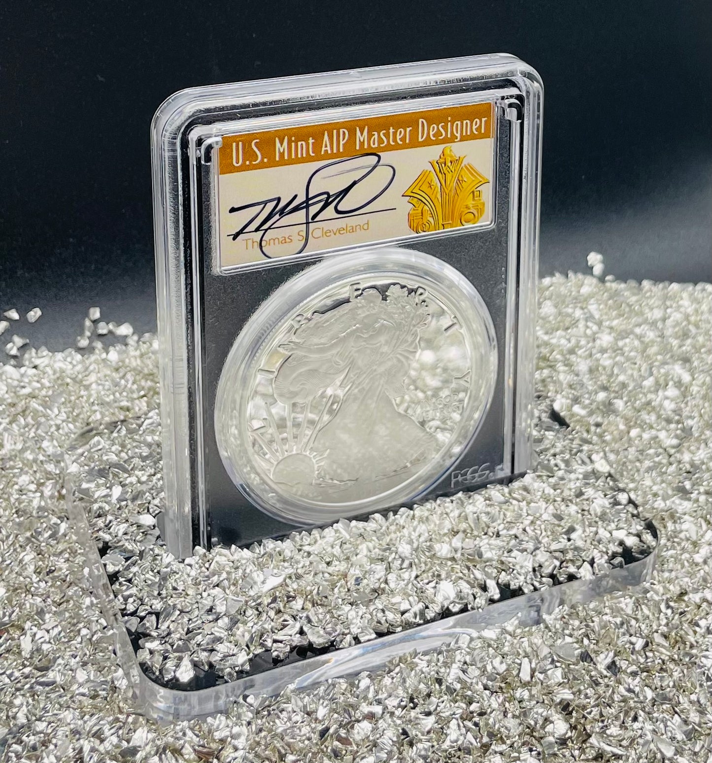 Proof 2019 (W) $1 American Silver Eagle PCGS PR70DCAM FDOI (Denver) Master Designer Cleveland Signed (1 of 213)