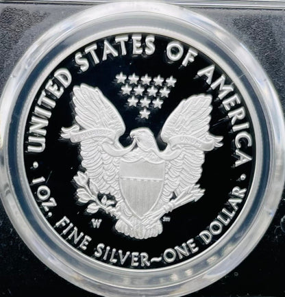 Proof 2019 (W) $1 American Silver Eagle PCGS PR70DCAM FDOI (Denver) Master Designer Cleveland Signed (1 of 213)