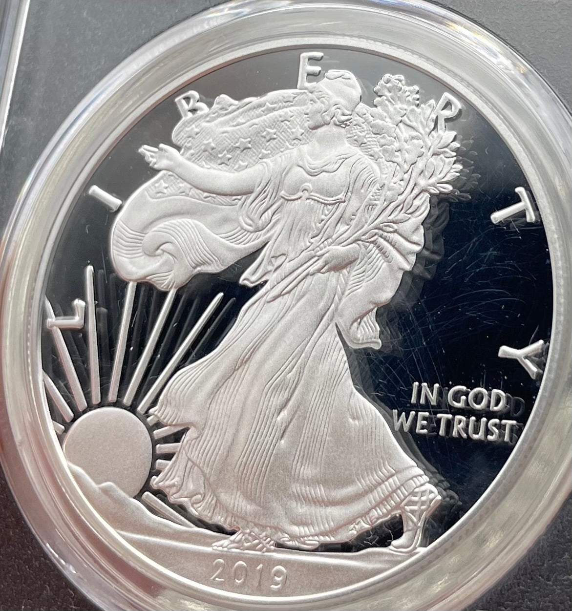 Proof 2019 (W) $1 American Silver Eagle PCGS PR70DCAM FDOI (Denver) Master Designer Cleveland Signed (1 of 213)