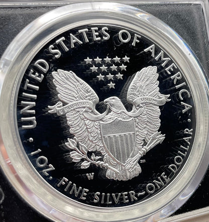 Proof 2019 (W) $1 American Silver Eagle PCGS PR70DCAM FDOI (Denver) Master Designer Cleveland Signed (1 of 213)