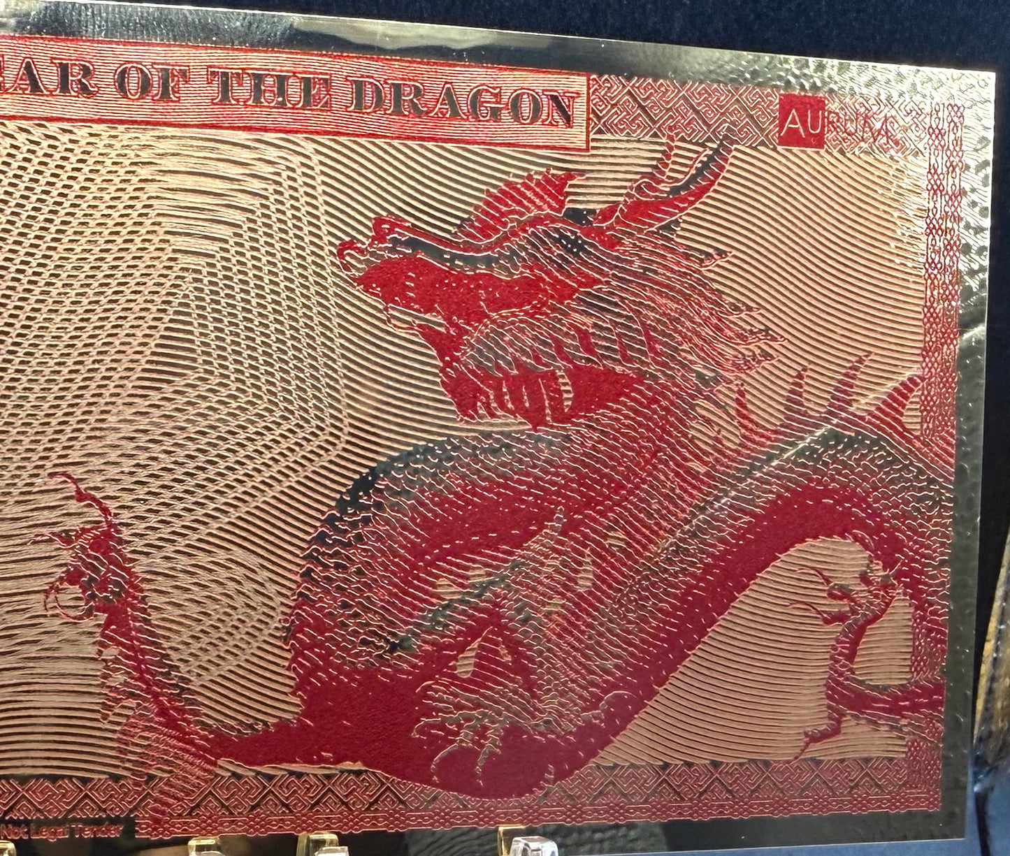 100 MG 24K GOLD 2024 YEAR OF THE Dragon GOLD AURUM NOTES ALPHA Rare! [Barcode AAC82042]