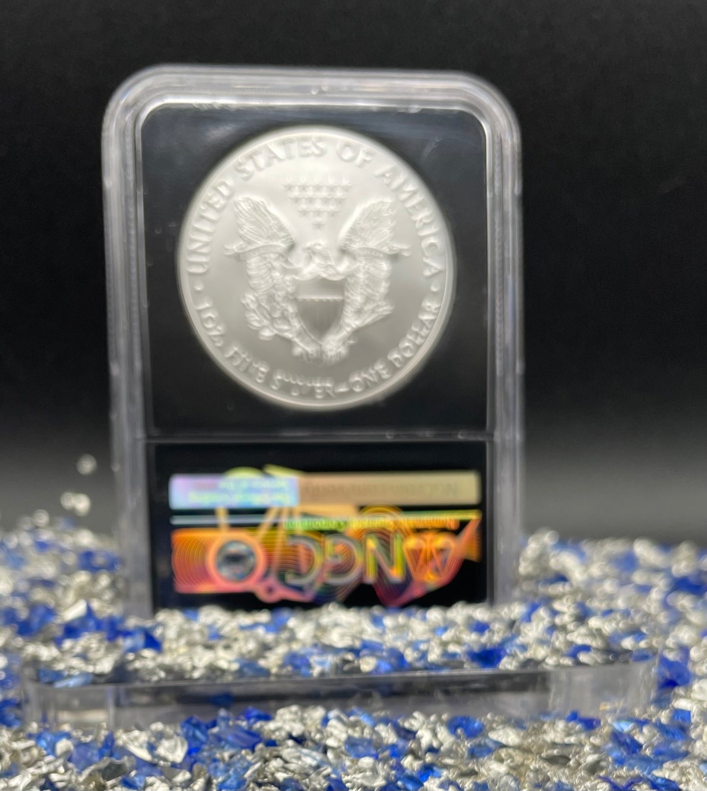 2018 $1 American Silver Eagle NGC MS70 First Day of Issue Rare Silver Foil Holder Low Mintage