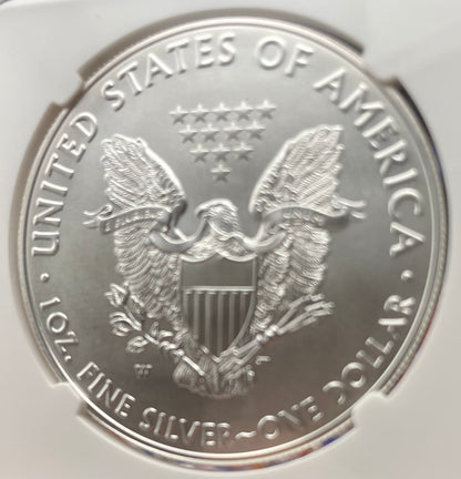 Burnished 2017 (W) $1 American Silver Eagle NGC MS70 Rare Premier Select Series Label Mint Condition