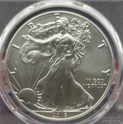 Burnished 2016 (W) $1 American Silver Eagle PCGS SP70 First Strike Edmund C Moy Signed Label Mint Condition (1 of 1,114)