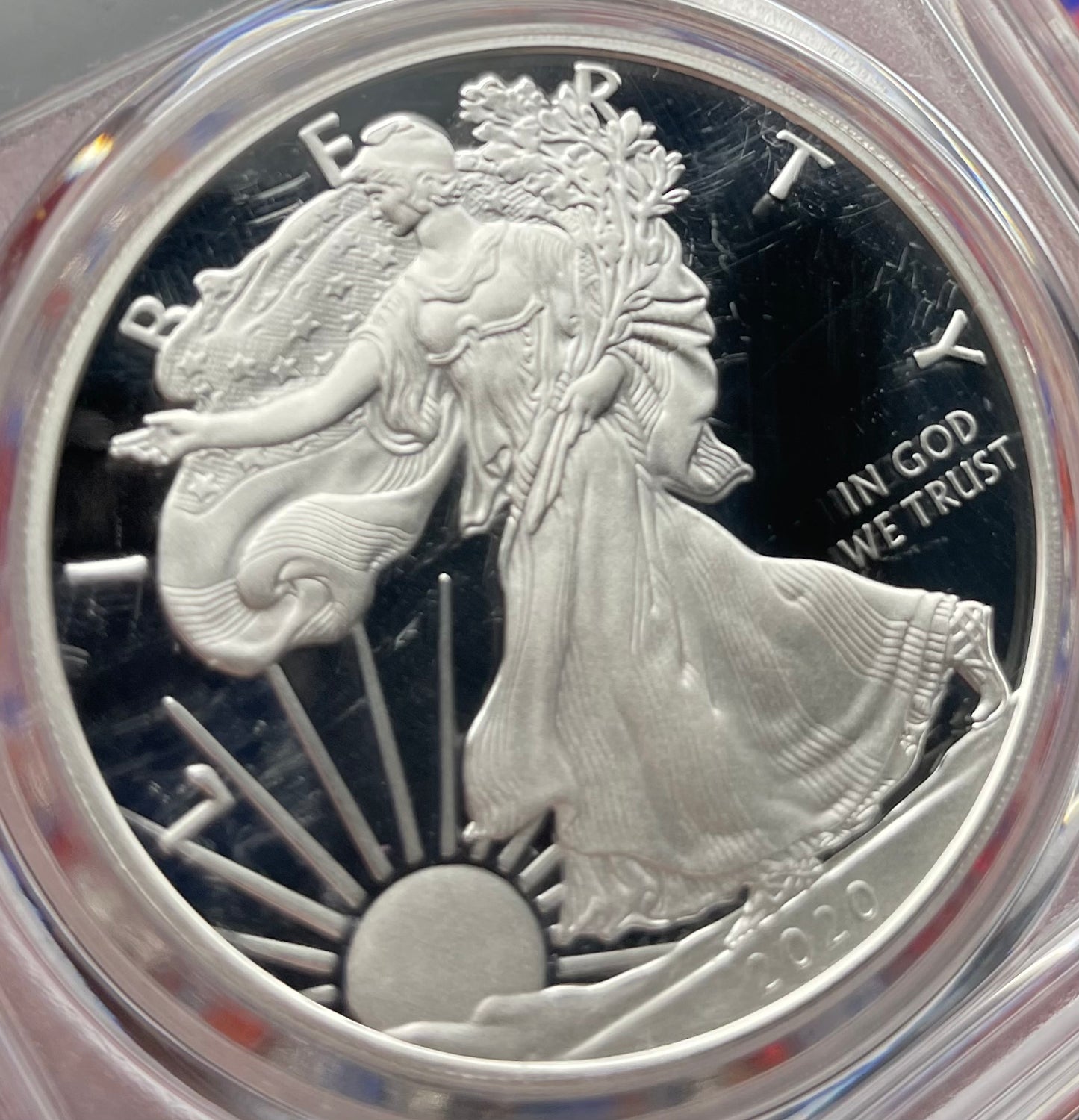 Proof 2020 (W) $1 American Silver Eagle PCGS PR70DCAM FDOI (Philadelphia) Master Designer Cleveland Signed (1 of 485)