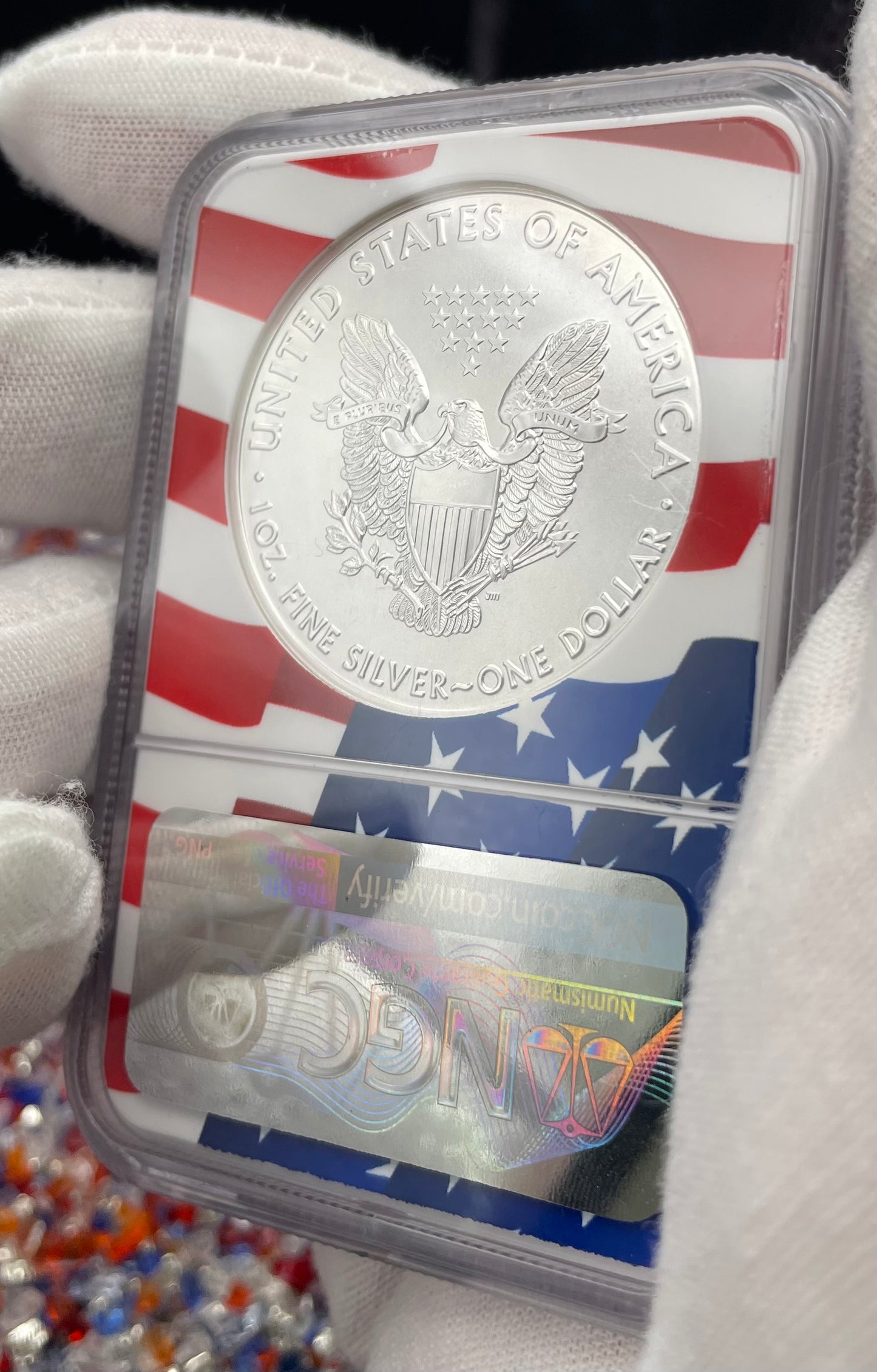 2021 $1 American Silver Eagle NGC MS70 New Years Edition Type 1 Ultra Rare Holder Mint Condition