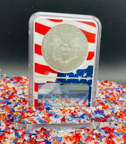 2021 $1 American Silver Eagle NGC MS70 New Years Edition Type 1 Ultra Rare Holder Mint Condition